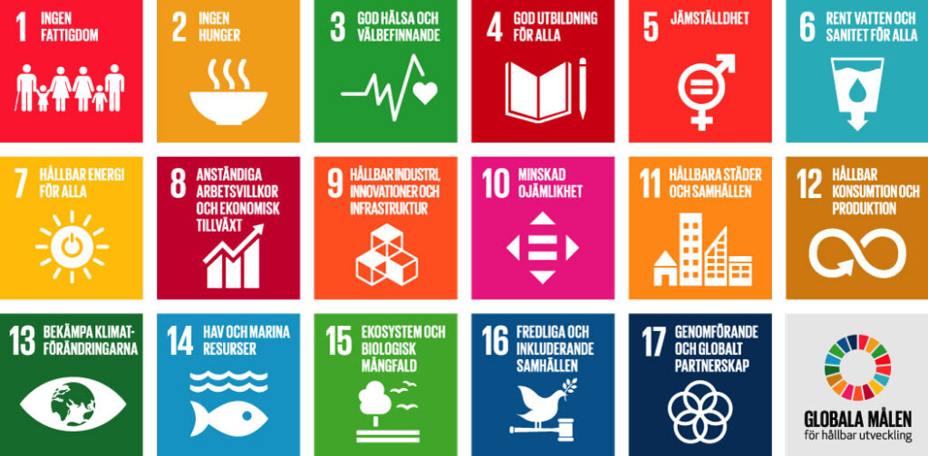 FNs globala mål för hållbar utveckling, 17 sdg